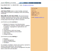 Tablet Screenshot of just-solutions.org